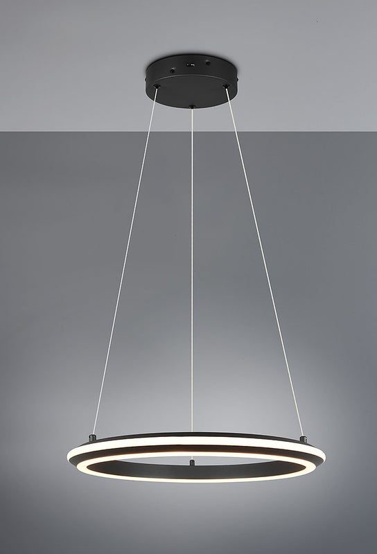 Amador LED riippuvalaisin 45 cm mattamusta
